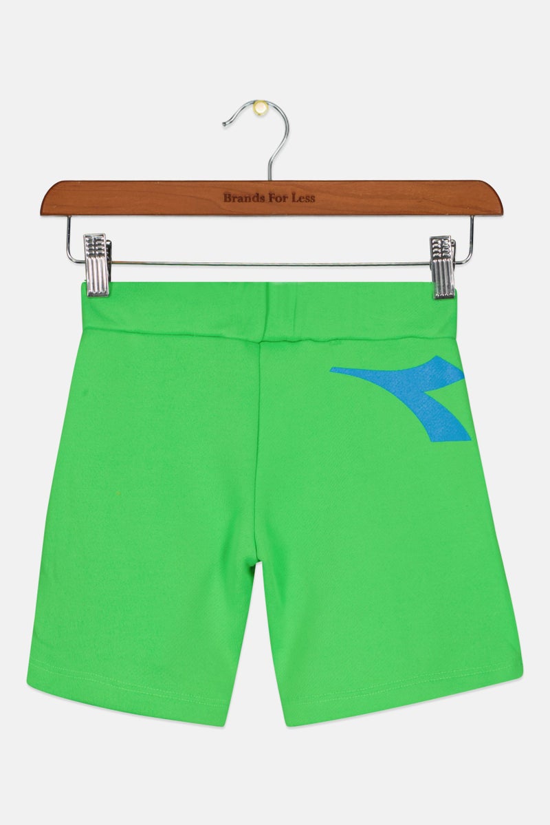 DIADORA Toddlers Boy Brand Logo Basic Shorts, Green - Image 2