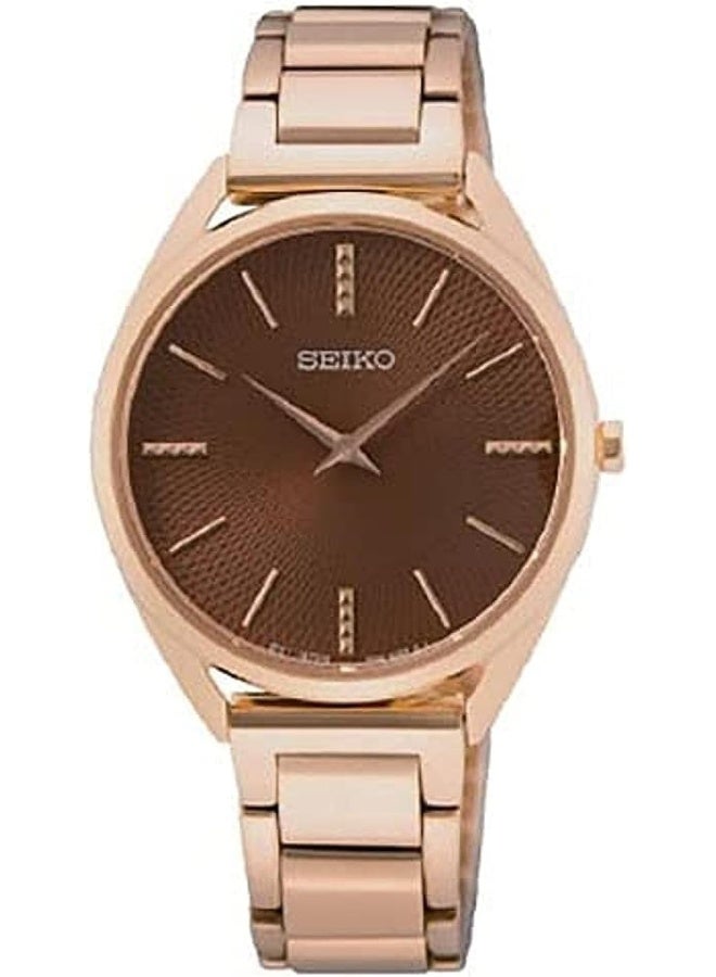 Seiko Seiko Analogical SWR062P1, Pink Gold, bracelet  - Image 1