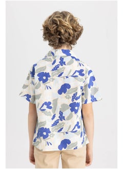 DeFacto Boy Oversize Fit Resort Neck Woven Short Sleeve Shirt  - Image 4