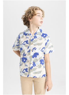DeFacto Boy Oversize Fit Resort Neck Woven Short Sleeve Shirt  - Image 5