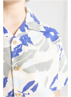DeFacto Boy Oversize Fit Resort Neck Woven Short Sleeve Shirt  - Image 3