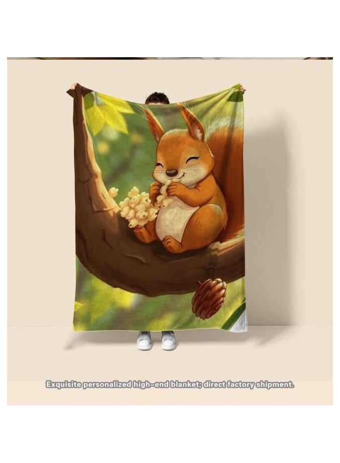 عام بطانية رقيقة من الفانيلا الكرتونية للأطفال أو الطلاب (دافئة ومريحة ومناسبة للنوم والألعاب) 100 سم * 150 سم - 370 - Image 4