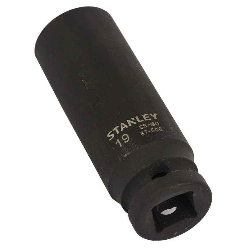 Stanley STANLEY STMT875068B 12inch 19mm ChromeMolybdenum Steel Impact Deep Socket Black  - Image 3