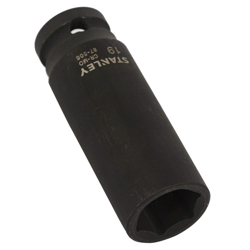 Stanley STANLEY STMT875068B 12inch 19mm ChromeMolybdenum Steel Impact Deep Socket Black  - Image 4