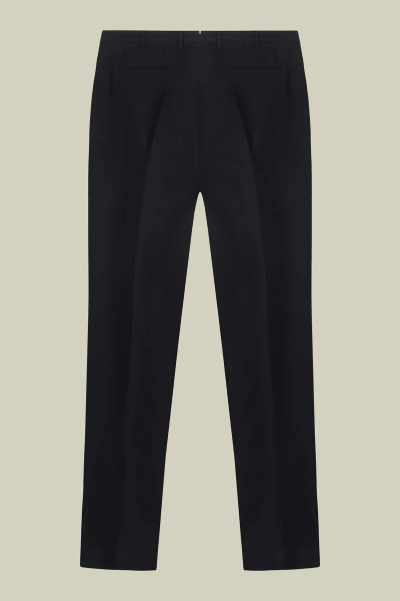 Doppelganger Blue Classic regular fit twill trousers for men - DK Blue for Men | Best Price UAE