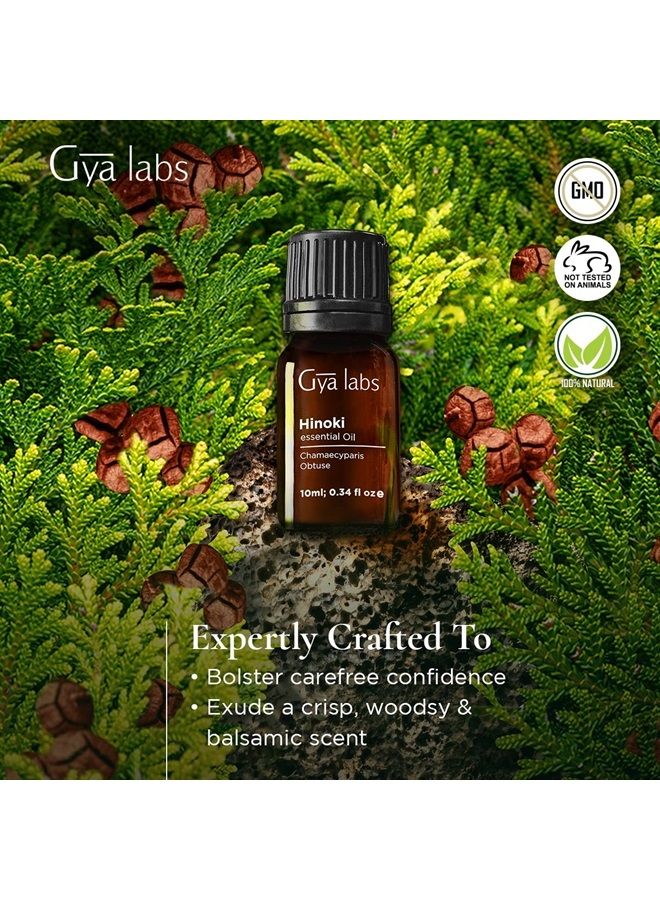 gya labs زيت الينوكين الأساسي - زيت الينوكين برائحة منعشة وخشبية وقليلاً بلسمية لموزع العطور والعلاج بالروائح والتدليك (0.34 أونصة سائلة) - Image 3