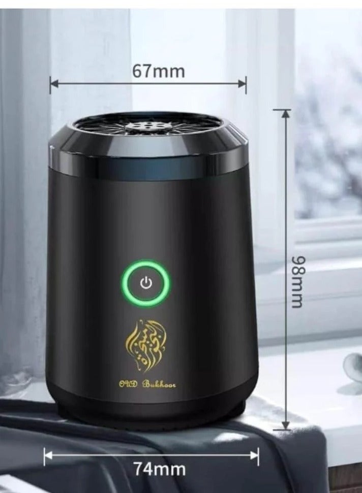 بخورى مبخرة كهربائية محمولة عبر USB – تصميم أنيق وفعالية عالية لتعطير المكان - Image 1