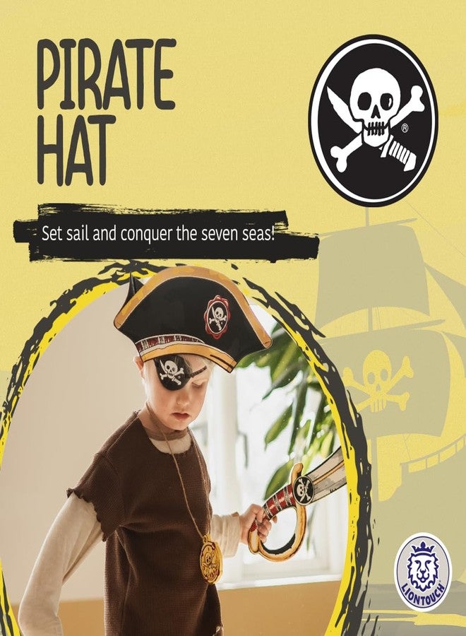 Liontouch - Kids Pirate Hat with Adjustable Velcro Strap - 3+ Years | Pretend Play Accessory for Toddlers & Kids Ready to Sail the Caribbeans | Made of Safe & Durable EVA Foam - Image 2