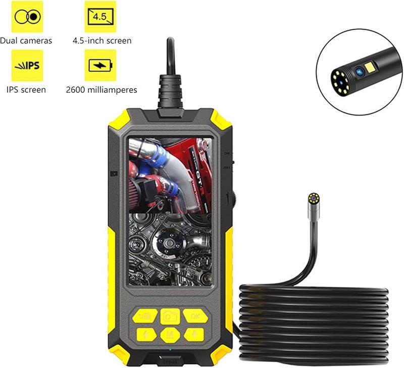 Two Meters Endoscope Camera With Adjustable LED Light Borescope Inspection Snake Camera - Image 5