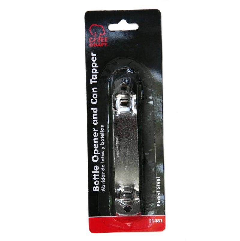 Chef Craft Select Iron Plated Bottle Opener, 4.25 inches in length, Gray - Image 2