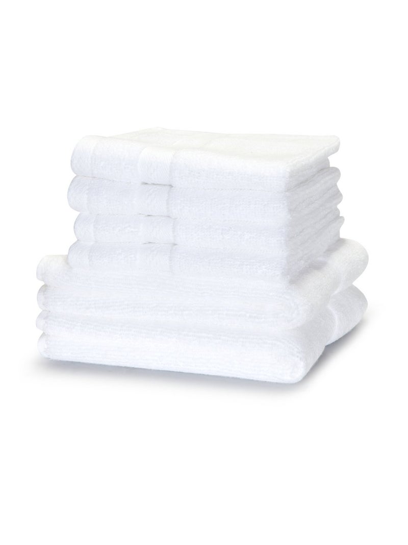 BIANCA 6pc Ultra Soft Zero Twist 100 Cotton Towel 2pc Hand 4pc Face Paradiso Super Absorbent Fluffy AeroCore Organic Technology for Men Women Gym Kitchen SolidMulti - Image 2