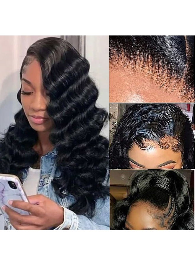 Bworto Loose Deep Wave 13x4 Lace Front Wigs Human Hair Pre Plucked Loose Deep Curly Lace Frontal Wigs for Black Women Natural Hairline 20 Inch - Image 2