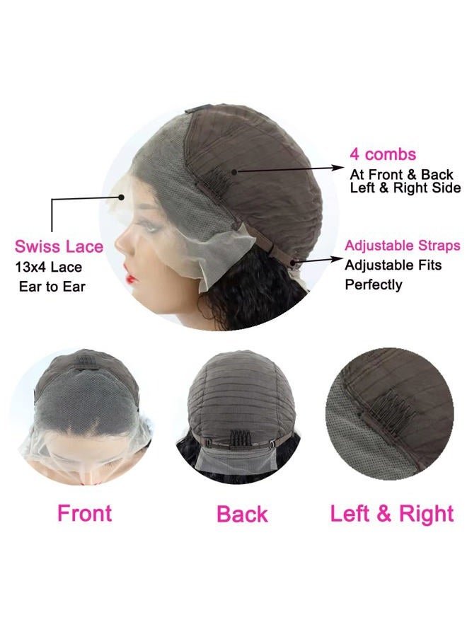 Bworto Loose Deep Wave 13x4 Lace Front Wigs Human Hair Pre Plucked Loose Deep Curly Lace Frontal Wigs for Black Women Natural Hairline 20 Inch - Image 4