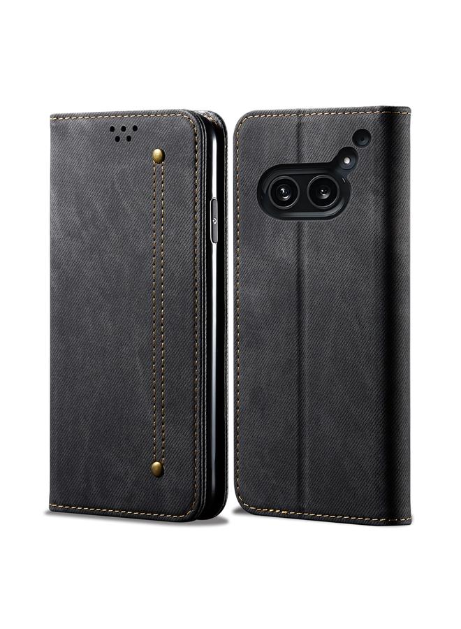 S-TOP Case For Nothing Phone 2A Denim Texture Casual Style Flip Leather Case - Image 1