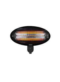 TORNADO Wall Mounted Halogen Heater 2000 Watt Black THH-2000W  - Image 1