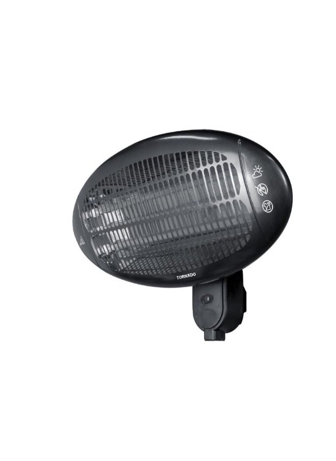 تورنيدو دفاية هالوجين تورنيدو حائطي 2000 وات أسود THH-2000W  - Image 3