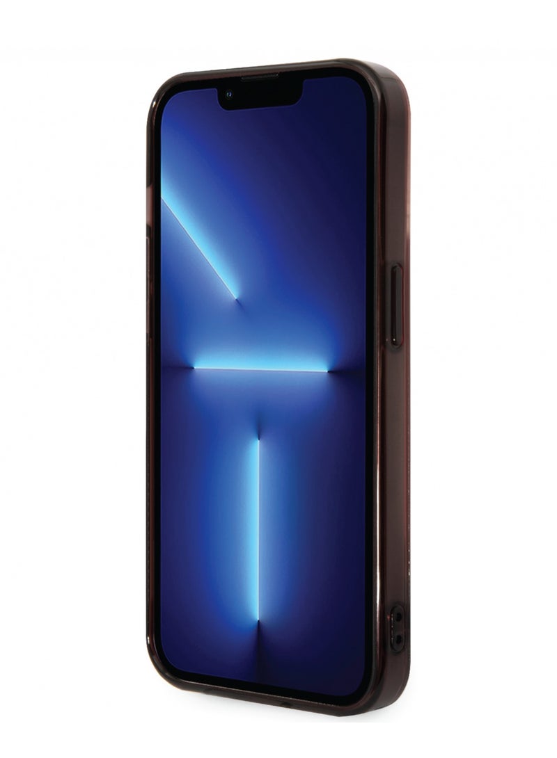 Ferrari iPhone 14 Pro Max Case Gradient PC/TPU Back Cover with Allover Scuderia & Dyed Bumper / Lifted Ring Case / Slim Profile / Easy Snap-On - Red - Image 5