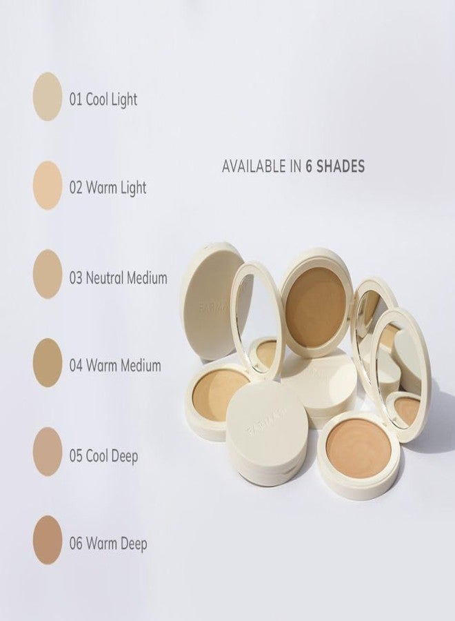 FARMASI Makeup BB All in One Powder, Lightweight, Long-Lasting Medium-Full Coverage with Flawless Finishing, will Look More Natural and Smooth Than Ever, 0.5 oz, Warm Light - Image 4