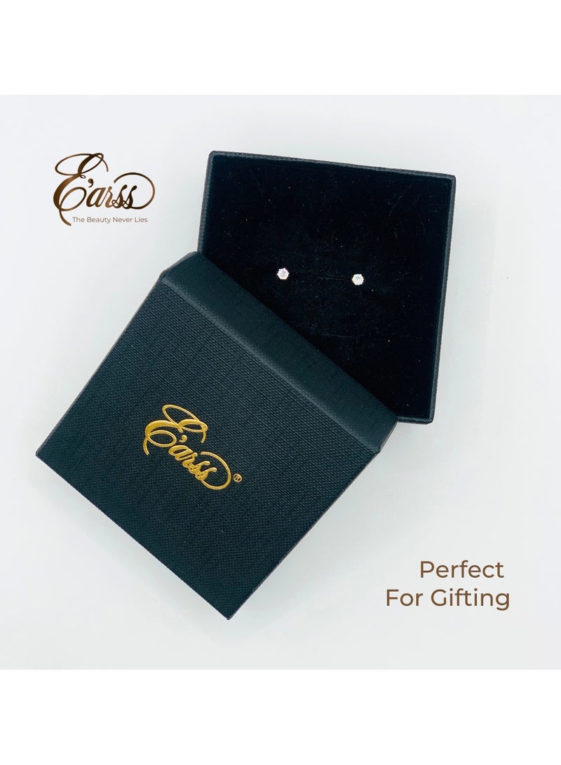 ايرس 3 ملم مكعب زركونيا مستدير فضي | الفولاذ المقاوم للصدأ - Image 5