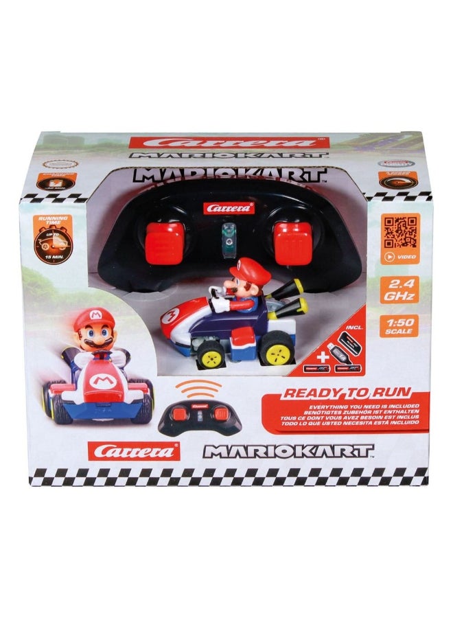 Carrera RC Mario Kart Mario Mini RC Car (1:50, Red/Blue) - Image 1
