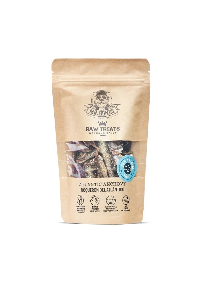 Mr. Bones Raw Treats Anchovy – Natural snack for dogs and cats - Image 1