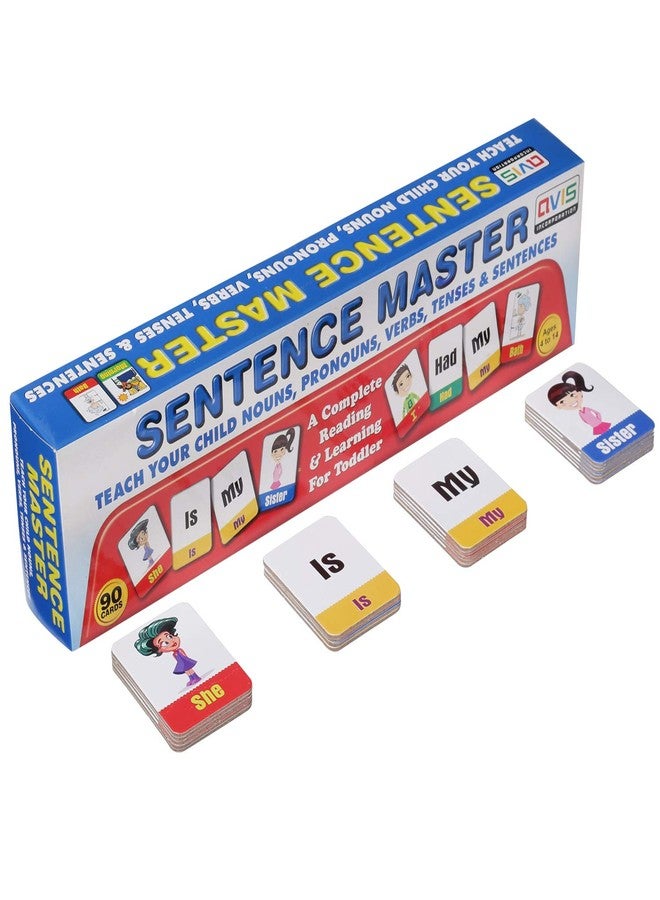 تويز تريند لعبة TOYZTREND Sentence Master: لعبة تعليمية تفاعلية لتعليم اللغة للأطفال | تنمية المهارات اللغوية، بناء الجمل | الأسماء، الأفعال، الأزمنة | لعبة ممتعة وتعليمية للأطفال الصغار، متعددة الألوان - Image 1