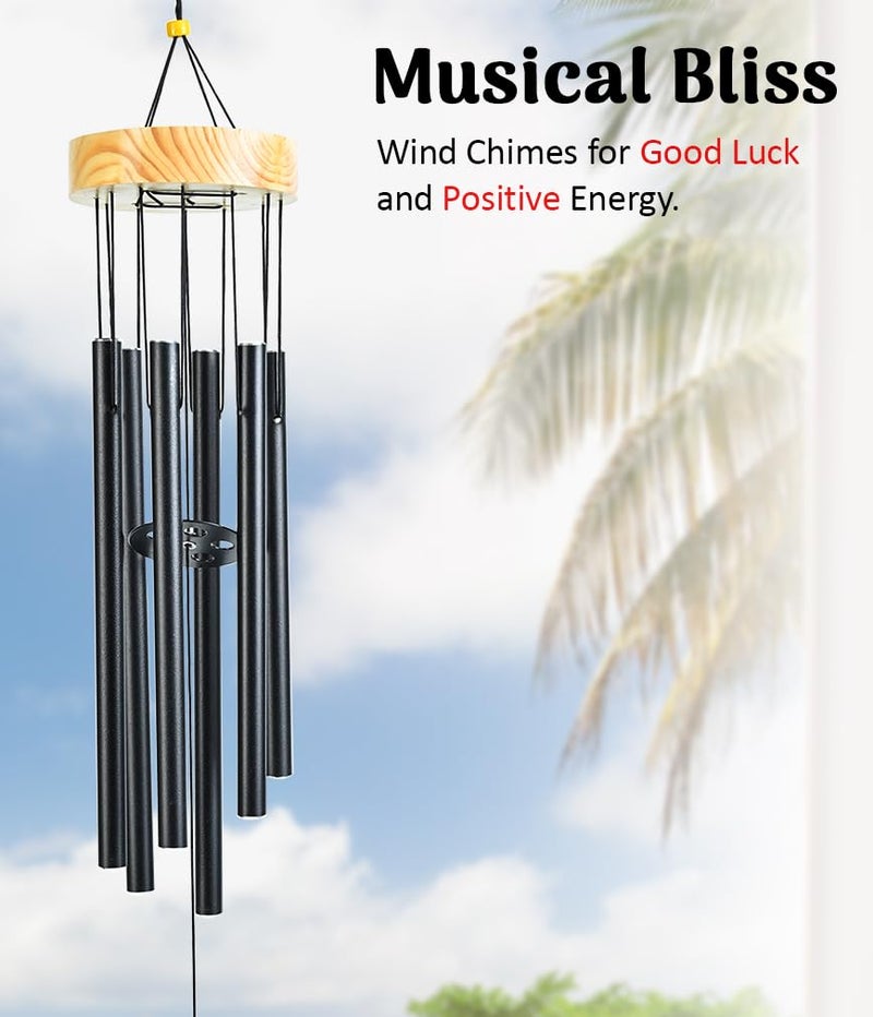 ZAICUS Home Decor Wind Chimes – 27 Inch Hanging Metal Wind Chime for Balcony Garden, Windchime for Indoor Outdoor Decoration, New Home Gift - Image 5