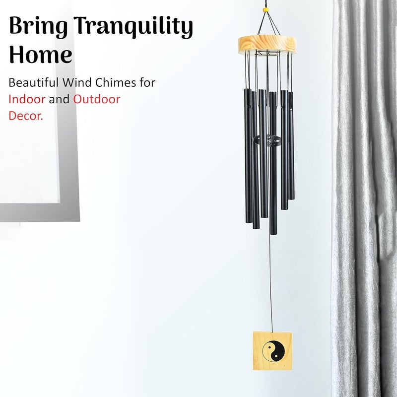 ZAICUS Home Decor Wind Chimes – 27 Inch Hanging Metal Wind Chime for Balcony Garden, Windchime for Indoor Outdoor Decoration, New Home Gift - Image 2