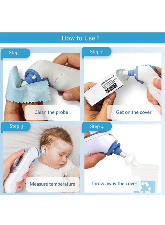 Generic 100 Pcs Ear Thermometer Probe Covers, Refill Caps - Image 3