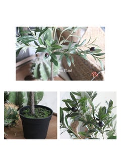 Generic Artificial Olive Tree - 150CM Tall Silk Olive Tree with Realistic Trunk & Leaves – All-Year-Round Home Decor  - Image 3