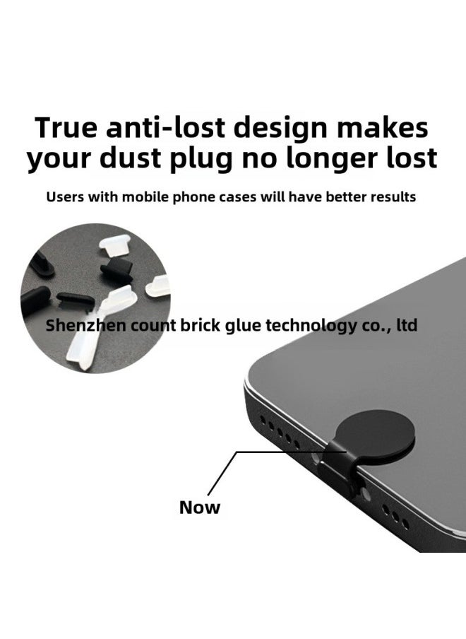 Generic - Suitable For Lightning Interface Dust Plug Silicone Mobile Phone Universal Charging Port Plug-Color:Transparent + Opp Bag-Applicable Models:Suitable For Old Apple Mobile Phone Dust Plug - Image 1