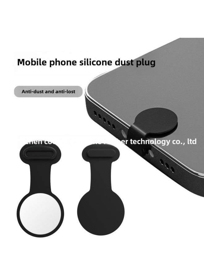 Generic - Suitable For Lightning Interface Dust Plug Silicone Mobile Phone Universal Charging Port Plug-Color:Transparent + Opp Bag-Applicable Models:Suitable For Old Apple Mobile Phone Dust Plug - Image 1