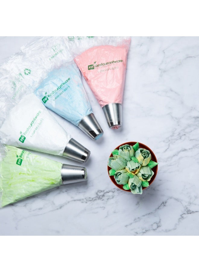 Restaurantware Pastry Tek Russian Piping Tip, 1 Rose Cake Decor Piping Tip - #9, Corrosion-Resistant, Stainless Steel Decorating Tip For Frosting, Dishwasher-Safe, Decorate Cupcakes, Cakes, or Cookies - Image 3