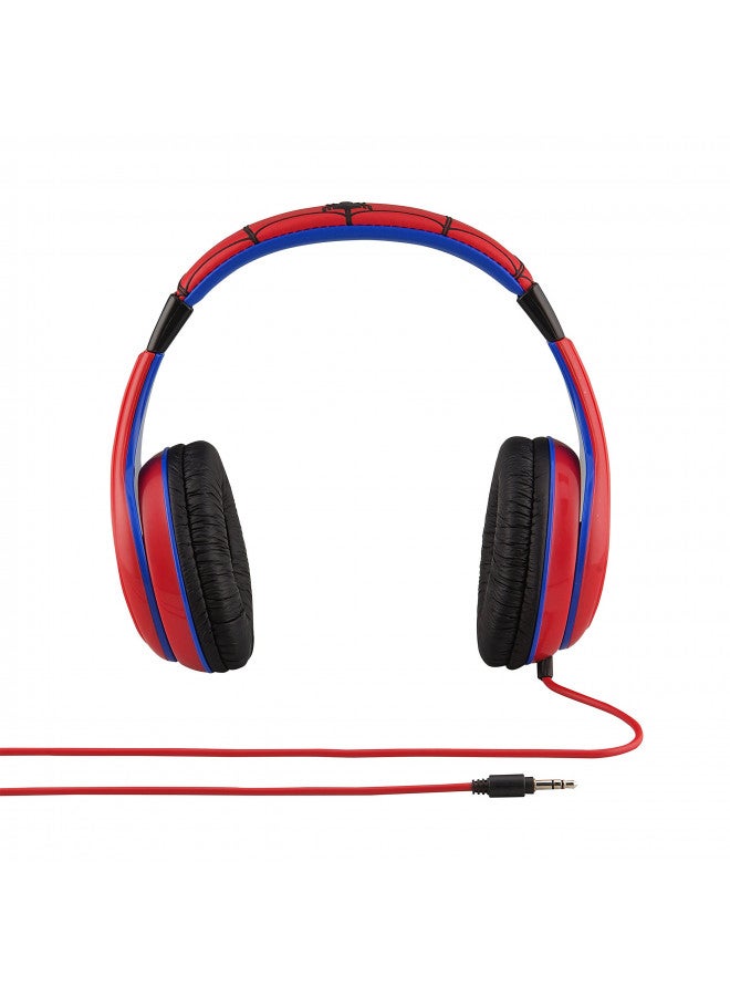 eKids Spiderman Kids Headphones, Adjustable Headband, Stereo Sound, 3.5Mm Jack, Wired, Tangle-Free, Volume Control, Childrens Headphones Over Ear for School Home, Travel - Image 4
