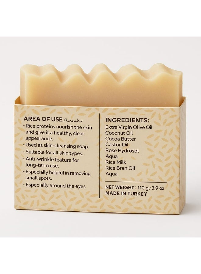 Eva Natural Rice Bran Oil Soap 100g - Image 2