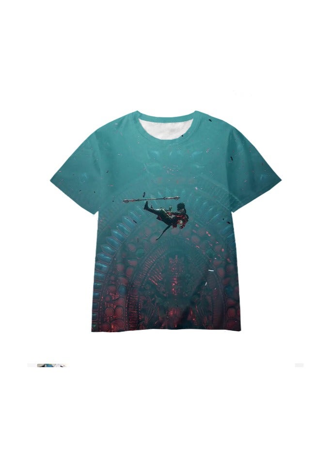 Black Myth Wukong Game Quick Drying Short Sleeved T-shirt for Men And Women 