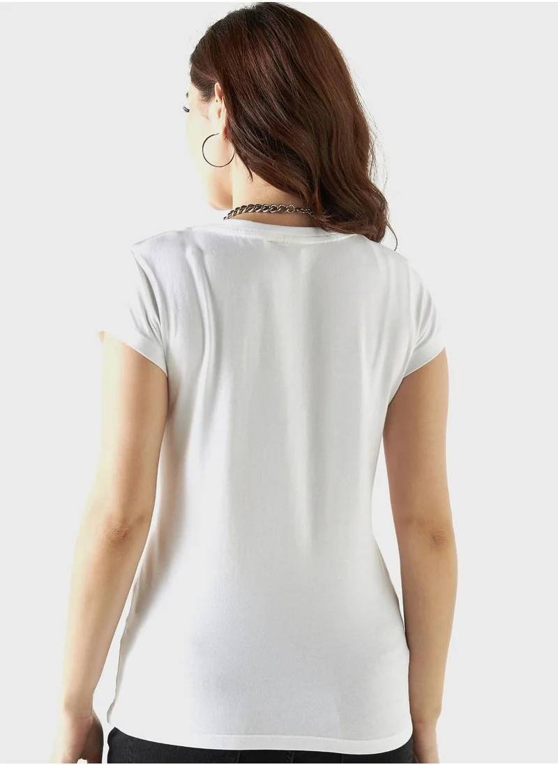 SP Characters Peanuts Print T-Shirt