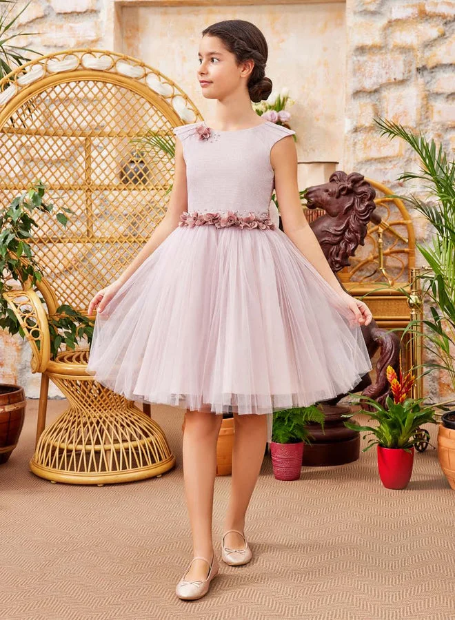 فيا بامبينو Lovely Pink Girl Dress 3802