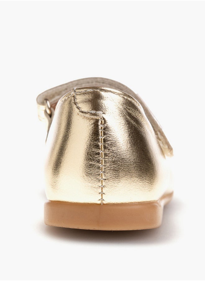 Pablosky Girls' Bow Accent Mary Jane Shoes with Hook and Loop Closure  - Image 3