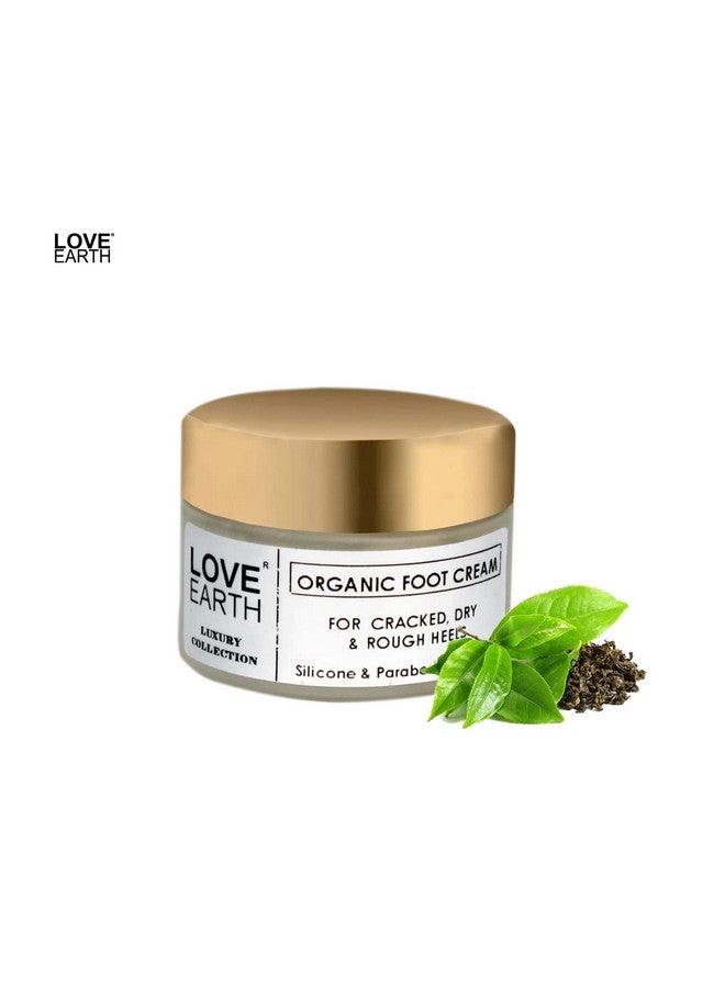 Love Earth Organic Foot Cream With Green Tea & Jojoba Oil For Cracked Dry and Rough Heels 50gm - Image 2