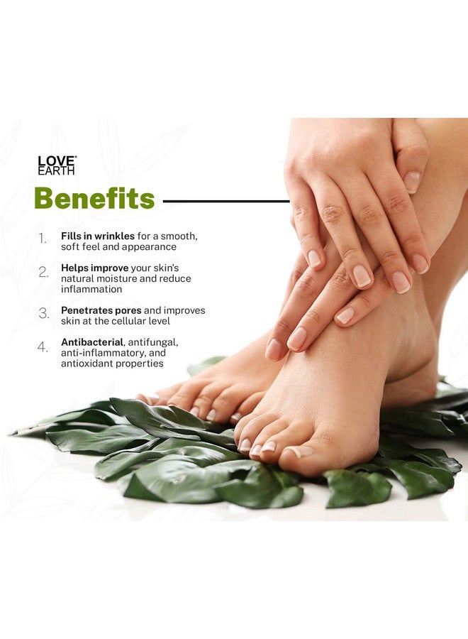 Love Earth Organic Foot Cream With Green Tea & Jojoba Oil For Cracked Dry and Rough Heels 50gm - Image 4