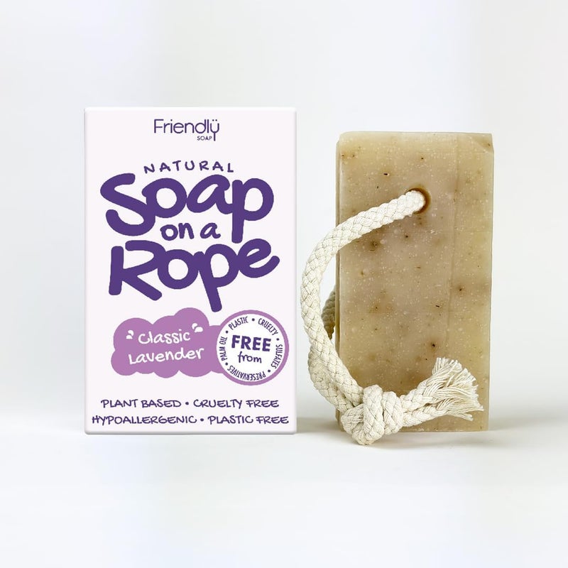 Friendly Soap Natural Soap On A Rope Classic Lavender 125g