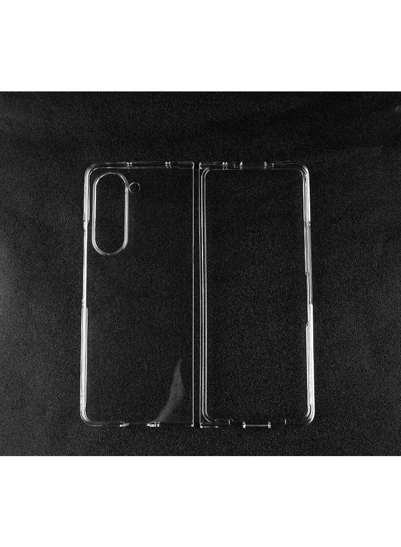 بروستايل جراب Samsung Galaxy Z Fold 6 - غطاء خلفي شفاف صلب مع زوايا ممتصة للصدمات من مادة TPU - Image 3