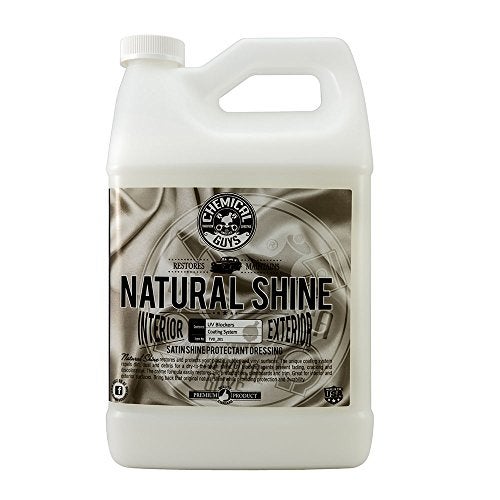 Chemical Guys TVD_201 Natural Shine, Satin Shine Dressing for Plastic, Rubber and Vinyl, Safe for Cars, Trucks, Motorcycles, RVs & More, 128 fl oz (1 Gallon) - Image 1
