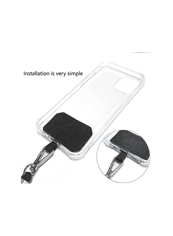 Green Tiger Universal Cell Phone Strap (2 Pack), Crossbody Phone Lanyards for Neck Adjustable Wrist Straps as Phone Grip Compatible with most Phone Cases,Black - Image 2