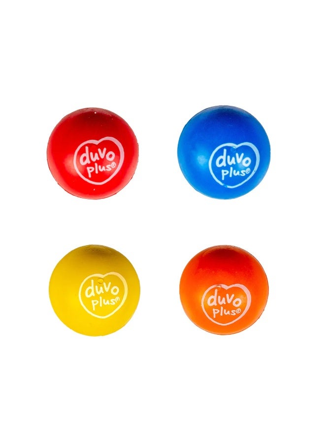 Duvo+ Rubber Bouncy Dog Ball Mixed Colours – Ø6.5cm