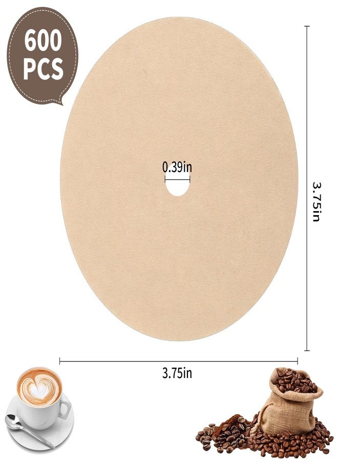 PADELE 600 Count Percolator Coffee Filters，3.75 Inch Disposable Round Coffee Filter，Natural Unbleached，Disc Coffee Filters for Camping，Coffee Pot，Home，Office - Image 2
