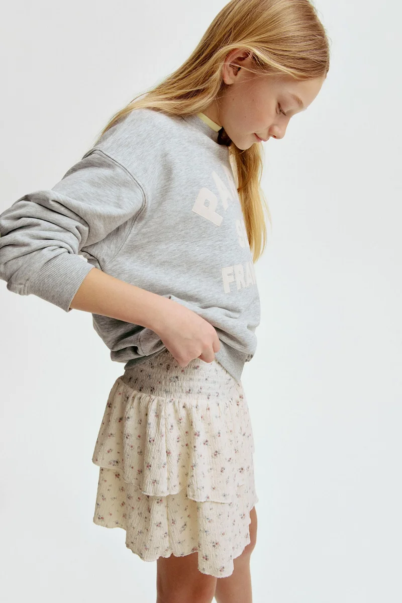 H&M Patterned tiered skirt