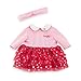 Corolle Dress and Headband Petals of Hearts Clothes for Doll 36 cm from 2 Years 9000141590 - Image 2