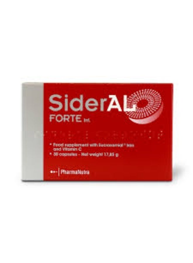 SiderAL Forte Sucrosomial Iron and Vitamin C, 30 Capsules